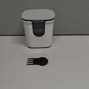 KEOUKE Multifunctional Vegetable Chopper White - 3 Interchangeable Blades Potato French Fry Cutter with Container & Storage Box Food Chopper Dicer for Cucumber, Tomato, Carrot, Onion (Cube)