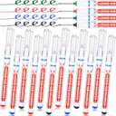 Marspark 12 Pcs Long Head Markers Long Nib Deep Hole Marker Pen Multi-purpose Drill Hole Scriber Waterproof Construction Marking Tool Colorful Carpentry Pen for Woodworking Hardware Craft (Multicolor)