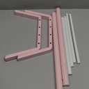 STWWO Kids Clothing Rack, Metal Dress Up Storage, Kids Costume Rack with Storage Shelf, Toddler Clothing Rack Organizer, Pink&White