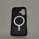 Speck CandyShell Grip Case iPhone 16 - Slim MagSafe Case for Women and Men - White/Black