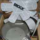 THE ROCK SOHO 15Pcs Ceramic Cookware Set  Non toxic Pots and Pans Set Non Stick with ROCK.TEC  Nothing Sticks, Never Warps, Lasts Longer, PTFE PFOA & PFAS Free, Induction & Dishwasher Safe, Cream