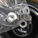 11x4.00-5 Flat Free Tire and Wheel (2 Pack),Universal 11x4-5 Solid Smooth Tractor Turf Tire with Rim, 3.4" Centered Hub and 3/4" & 5/8" Bushing, For Zero Turn Mowers and Riding Lawn Mower (Black)