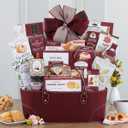 Wine Color Christmas Gift Basket, Vegan Leather Wine Red Holding Container Perfect for Gifts and Surprises