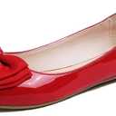 Feversole Women's Round Toe Cute Bow Trim Ballet Flats 8.5 39
