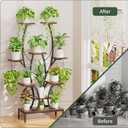 Plant Stand Indoor with Grow Light, 7 Tier Plant Shelf with 2 Hanging Hooks