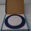 MAONAME Blue Charger Plates, 13" Plastic Round Charger for Dinner Plates, Plate Chargers Set of 6, Beaded Table Chargers for Wedding, Table Setting