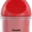 Geedel Food Chopper, Easy to Clean Manual Hand Vegetable Chopper Dicer, Dishwasher Safe Slap Onion Chopper for Veggies Onions Garlic Nuts Salads Red