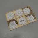 30Pcs Wooden Snowflake Ornaments, White Christmas Tree Hanging Decorations DIY Craft Wood Cutouts for Xmas, Rustic Unfinished Wood Snowflakes with Twine for Crafts and Holiday Decor