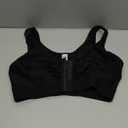 FeelinGirl Post Surgery Compression Bra for Women's Front Closure Bra with Adjustable Straps Wirefree (Black) S
