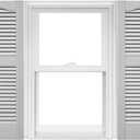Mid America Open Louver 14.5 Inch Vinyl Shutters (1 Pair) - 14.5 x 52 Paintable Window Shade