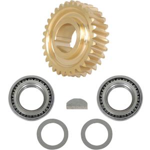 munirater Tine Shaft Gear Bearings Races Spacers Key Worm Gear Kit Replacement for MTD Troy Bilt Horse Tiller GW-11527 GW-1064 1064
