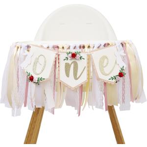 Bunny One High Chair Banner - Some Bunny Is One High Chair Banner, Rabbit Wreath Party Decoration, Easter Bunny 1st Birthday Highchair Banner, Rabbit Themed 1st Birthday Decoration