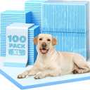 Puppy Pads - Super Absorbent & Spill-Proof Pee Pads for Dogs with 6-Layer Material, Quick-Dry Potty Pads for Floors, Furniture, Vehicle, 34"  28", 100 Packs