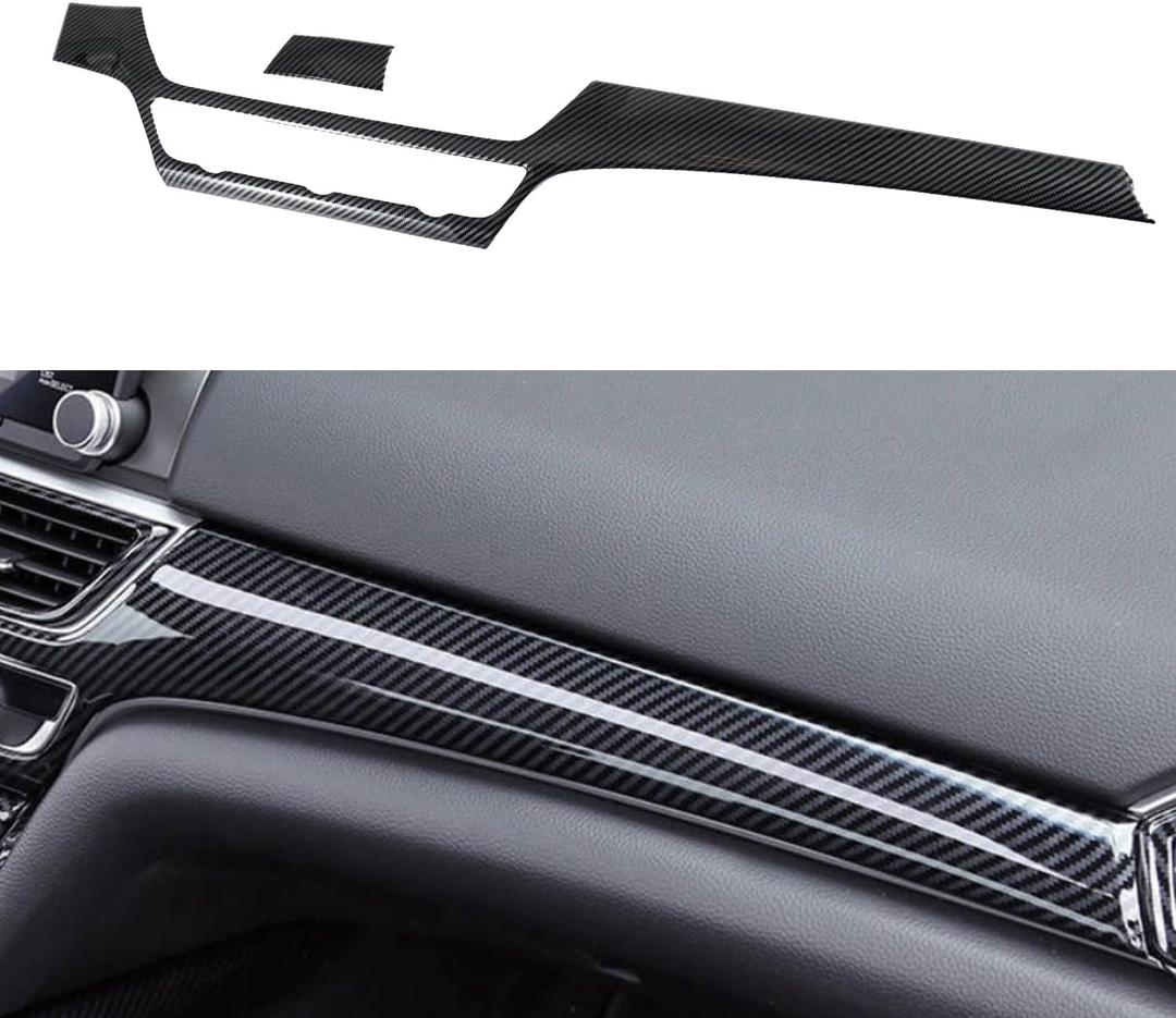 YINGTUU for Honda Accord 10th Gen 2018 2019 2020 2021 2022 Accessories Car Interior Stickers Dashboard Center Console Decals Air A/C Outlet Vent Trim Carbon Fiber Pattern