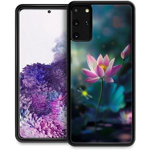 CARLOCA Compatible with Samsung Galaxy S20 Plus Case,Lotus Flower Dragonflys Samsung Galaxy S20 Plus Cases,Fashion Graphic Design Shockproof Anti-Scratch Drop Protection Samsung S20 Plus