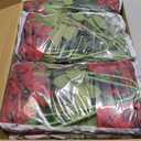 Kisflower 60 Pcs Burgundy Roses Artificial Flowers Bulk, Maroon Flowers Artificial Silk Roses with Stems for Decoration DIY Wedding Bouquet Bridal Shower Party Home Table Centerpieces Decor (Burgundy)
