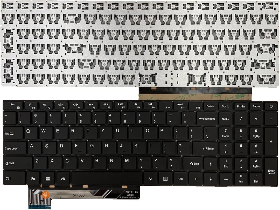 Laptop Replacement US Layout Keyboard for Gateway GWNC31514-BK GWNR71517-BK GWNR71517-BL Standard YXT-91-55 SCDY-350-1-11