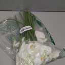 20Pcs PU Calla Lily Artificial Flowers Indoor Fake White Flowers Artificial Realistic Fake Flowers for Wedding Bouquet Home Decoration Faux DIY Party Living Room Bed Room Kitchen (White)