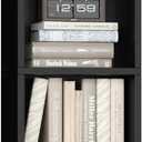 FOTOSOK 8-Tier Media Tower Rack, 11.6 X 9.3 X 70.9 Inches CD DVD Slim Storage Cabinet with Adjustable Shelves, Tall Narrow Bookcase Display Bookshelf for Home Office, Black