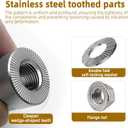 Universal Bicycle Trailer Axle Adapter for M10x1.0/3/8" x26/M5 Solid Axles - Heavy-Duty 304 Stainless Steel Coupler with Anti-Lock Design