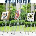 Archery Target Stand for Backyard, Foldable Metal Archery Target Stands for Straw & Point Bag Target Stand - Easy to Carry