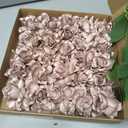 Ling's moment Flowers 25pcs Fake Gardenia Dusty Pink Rose Flowers Artificial Flowers with Stem, Fake Flower for DIY Wedding Decorations Centerpieces Bouquets Boutonnieres