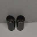 Pair Car Tail Exhaust Tip Pipes Titanium Black For BMW E90 E92 325 328i 3 Series 2006-2010 Stainless Steel
