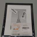 Upsimples 8x10 Picture Frame, Display Pictures 5x7 with Mat or 8x10 Without Mat, Wall Hanging Photo Frame, Black, 1 Pack