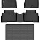 All Weather Floor Mats & Cargo Liner for 2023-2025 Kia Sportage Hybrid (Not PHEV) Full Set Floor Liners Accessories, Black