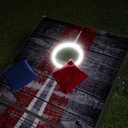 GoSports 4 x 2 ft Ultra Portable Cornhole Board Set - Choose LED Lights or Standard - Regulation Size Corn Hole Games for Adults, Perfect for Tailgating and Camping - Includes 8 Bean Bags & Rules