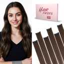SEGO Clip In Short Hair Extensions Real Human Hair Single 6 Pcs Individual Clip Ins Remy Straight Soft Seamless Hairpieces for Women -10 Inch #02R Dark Brown