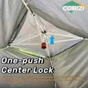 COBIZI 12x12 FT Pop up Gazebo on Clearance Canopy Tent, Carpas para Patio, Easy up Outdoor Canopy Tents with Portable Storage Bag for Backyard, Outdoor Waterproof Gazebos for Garden, Camping, Khaki