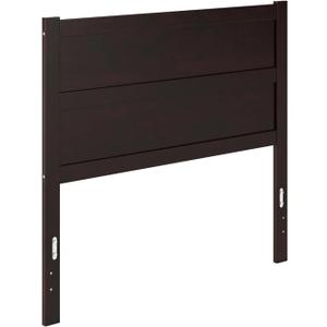 AFI, NoHo Solid Wood Panel Headboard with Attachable USB Charger, Full, Espresso