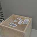 YAHUAN Bamboo Wooden Storage Box Cube Storage Organizer Bins Decorative Wood Square Basket Wood Crates Wicker Storage Cubes Basket Organizer for Home,Office,Closet,Shelf (cube bamboo)