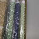 Baquler 6 Pcs Sage Green Flameless Taper Candle Twisted LED 9.65 Inch Taper Candles Battery Operated Twisted Candlesticks for Summer Wedding Birthday Home Party Holiday Dinner Fireplace Decor