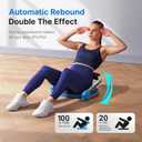 MERACH Ab Machine, Sit Up Exercise Equipment with 3 Adjustable Resistance Levels, Automatic Rebound Ab Crunch Machine for Core Workout, Ab Workout Equipment for Stomach