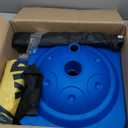 Teardrop Banner Flag Safety Sign with Fiberglass Poles and Weighted Base for Yards and Driveways -"Kids at Play", Yellow