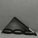 Ekena Millwork BKTM01X12X15SLO 1 2" W x 12" D x 15" H Loera Wrought Iron Bracket (Single Center Brace)