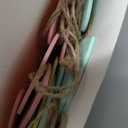 Youyole 30 Pieces Valentine's Conversation Heart Ornaments Wooden Candy Heart Shaped Hanging Wood Embellishment Hanging Ornament Kiss Me Hug Me Love Be Mine Forever for Valentine Decor Party Supplies