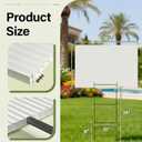 2 Pack 24 x 36 Inch Blank Yard Signs, Large Poster Board with Metal Stakes, Yard Sale Sign for Outside, Corrugated Plastic Board for Garage Sale, Garage Sale, Estate sale, Wedding, Parking - White