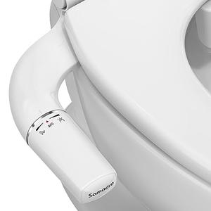SAMODRA Ultra-Slim Bidet Attachment for Toilet - Self Cleaning Nozzle Hygienic Bidets for Existing Toilets with Adjustable Water Pressure Fresh Water Sprayer - Easy to Install