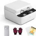 HTVRONT Phone Case Heat Press Machine Compatible with iPhone - H17 Vacuum Heat Press Machine for Phone Cases- Sublimation Press for Custom Phone Case, Badges, Coasters, Includes Film & Fixture, White