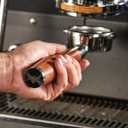 58mm Naked Portafilter Compatible with Breville Dual Boiler, Oracle, Oracle Jet Espresso Machines Rosewood Handle 2 Ears 18-21g Double Shot Filter Basket Included