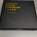 13" Lazy Susan Turntable Organizer for Table Top, Round Wooden Lazy Susan for Cabinet Kitchen Decor Centerpieces Coffee Table, Storage Condiments Spices, Bathroom Vanity Tray for Soap, Black