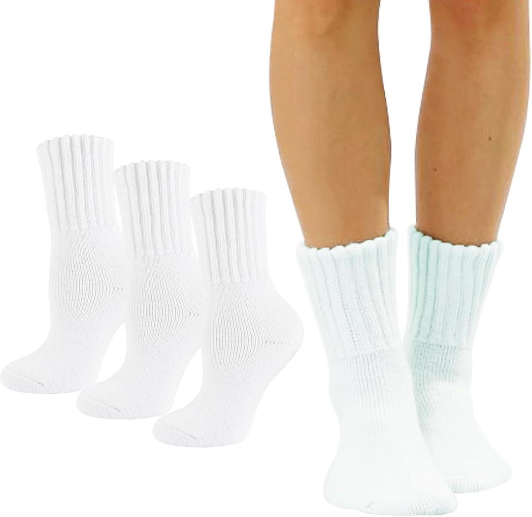 Women Wool Socks Thermal Boot Socks Winter Extra Thick Cozy Sock For Women (Size: 5-11, White)