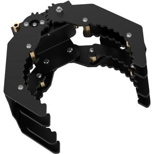 LewanSoul Mechanical Robot Arm Claw/Gripper Robot Gripper (Black Mechanical Claw Without servo)
