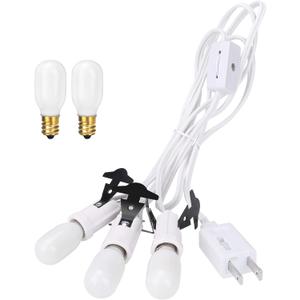 Village Collection Accessories Three Socket Light Set, 5 White Replacement Bulbs. for use with Various Village Series