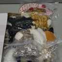 10 Set Cat Stuffed Animals Bulk with 10 Birthday Hats 10 Kraft Paper Boxes Mini Plush Toys Small Stuffed Kittens Pet Party Gift for Birthday Animal Theme Party Decor(Standing Style)