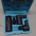 DURATECH 5PCS O2 Oxygen Sensor Socket Thread Chaser Set, 3/8" 1/2" Drive x 7/8" 22mm Oxygen Sensor Remover O2 Sensor Removal Tool Kit