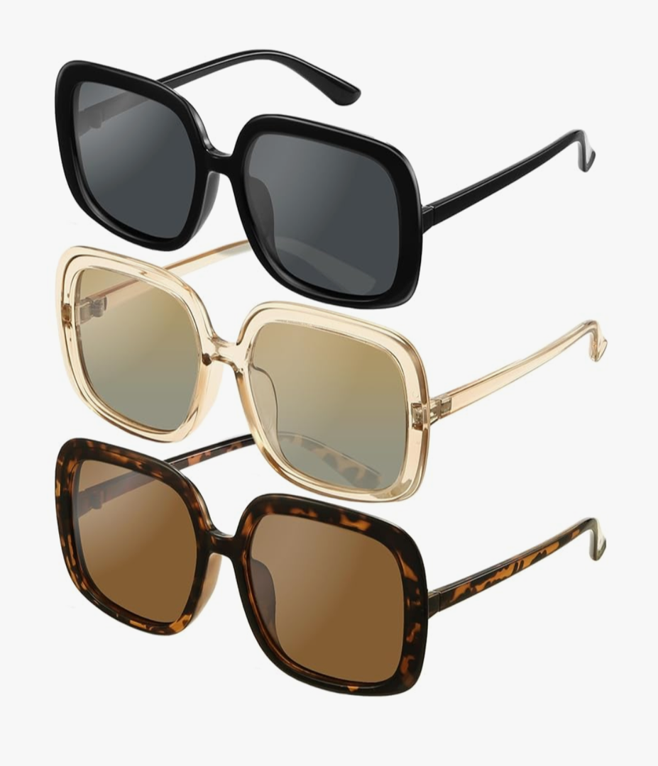 miyya Oversized Polarized Sunglasses Women, Trendy Retro Sun Glasses for Women 2025, Oversized Shades